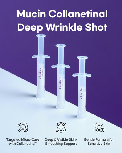 ClearDea 黏蛋白膠原視黃醛深層抗皺精華 4ml × 5 - Beautitu.com