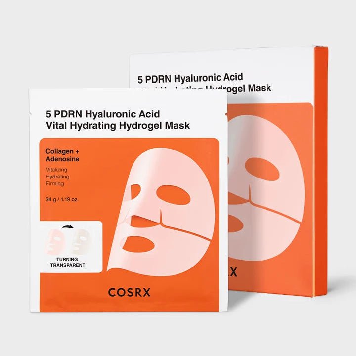 COSRX 5 PDRN 玻尿酸活力保濕水凝膠面膜 (34g x 3片) - Beautitu.com