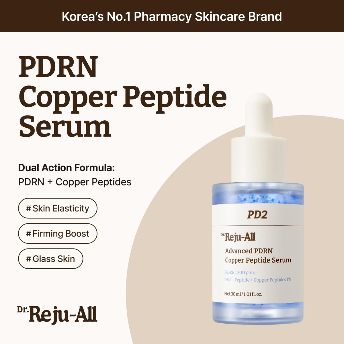 Dr. Reju-All 高級 PDRN 銅肽精華液 30ml - Beautitu.com