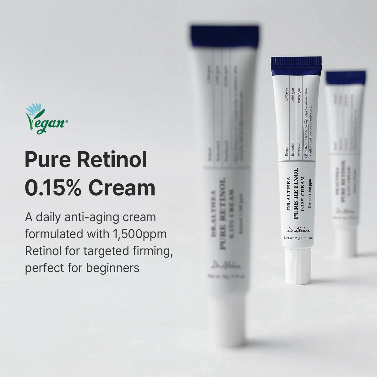 Dr.Althea 純視黃醇 0.15% 乳霜 20g - Beautitu.com