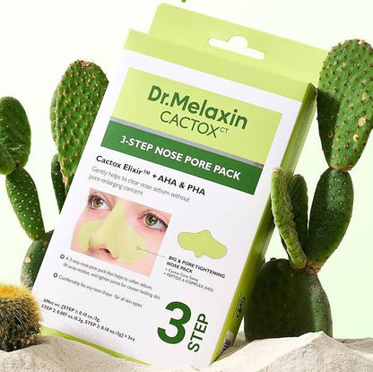 Dr.Melaxin CACTOX 去黑頭收毛孔3步套裝 (可用三次) - Beautitu.com