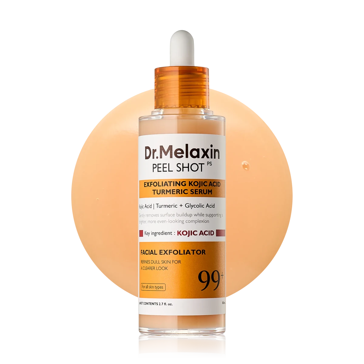 Dr.Melaxin Peel Shot 曲酸薑黃去角質柔膚精華 80ml - Beautitu.com