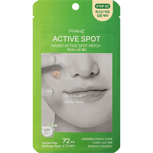 FRANZ Naked Active 白頭吸油隱形痘痘貼 72片 - Beautitu.com
