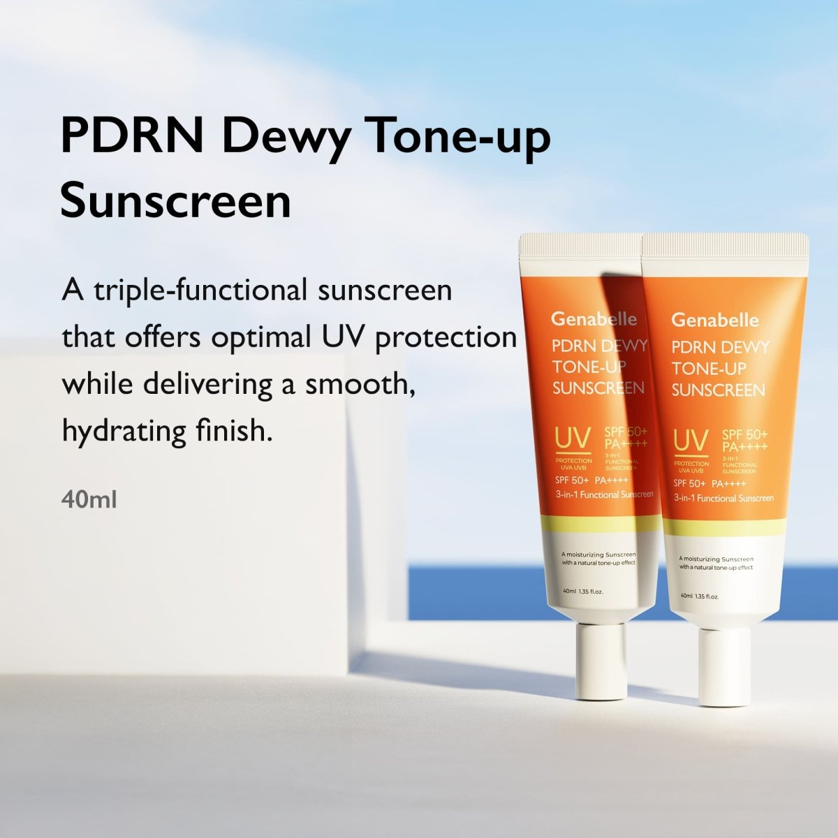 Genabelle PDRN 亮澤提亮防曬乳 40ml - Beautitu.com