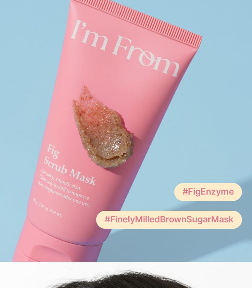 I'm From Fig Scrub Mask detail