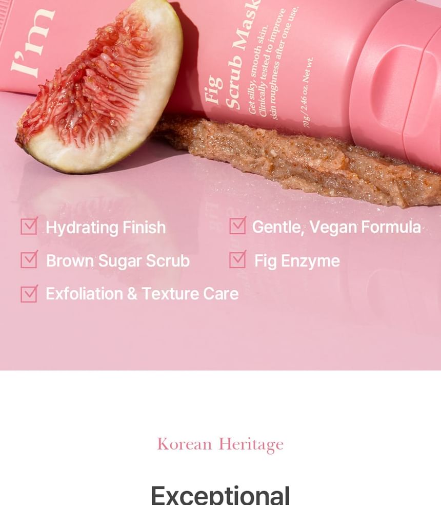 I'm From Fig Scrub Mask detail