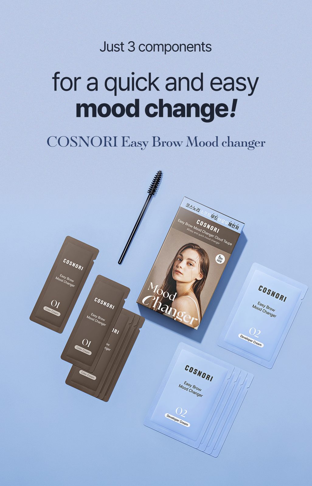 COSNORI Easy Brow Mood Changer Set detail