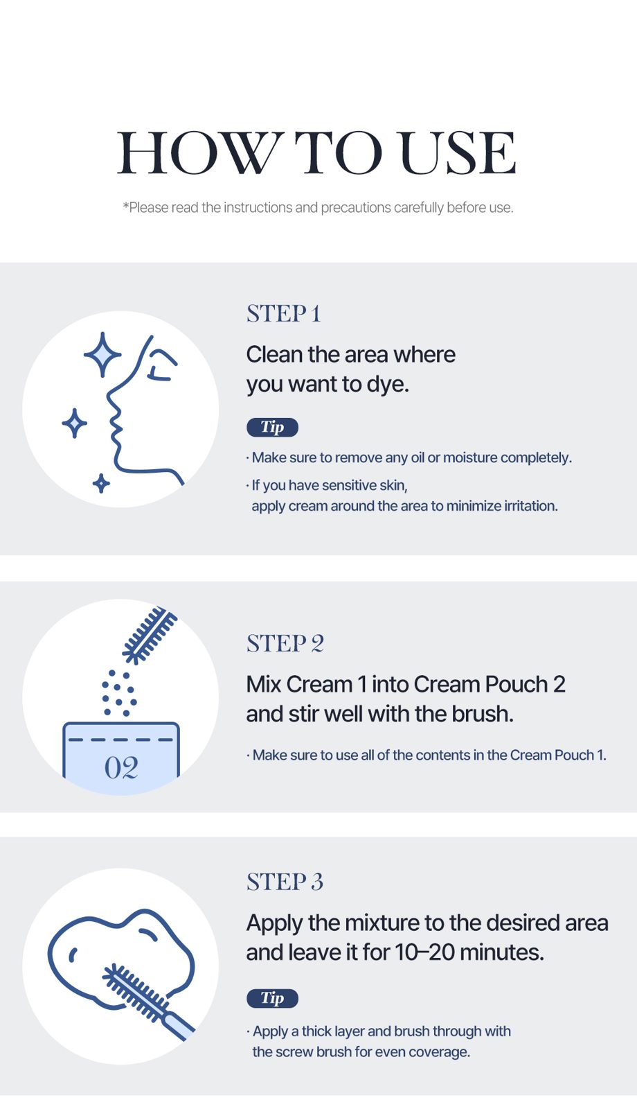 COSNORI Easy Brow Mood Changer Set detail