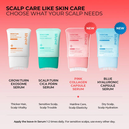 lilyeve Grow:Turn 粉紅膠原蛋白膠囊頭皮精華 100ml - Beautitu.com