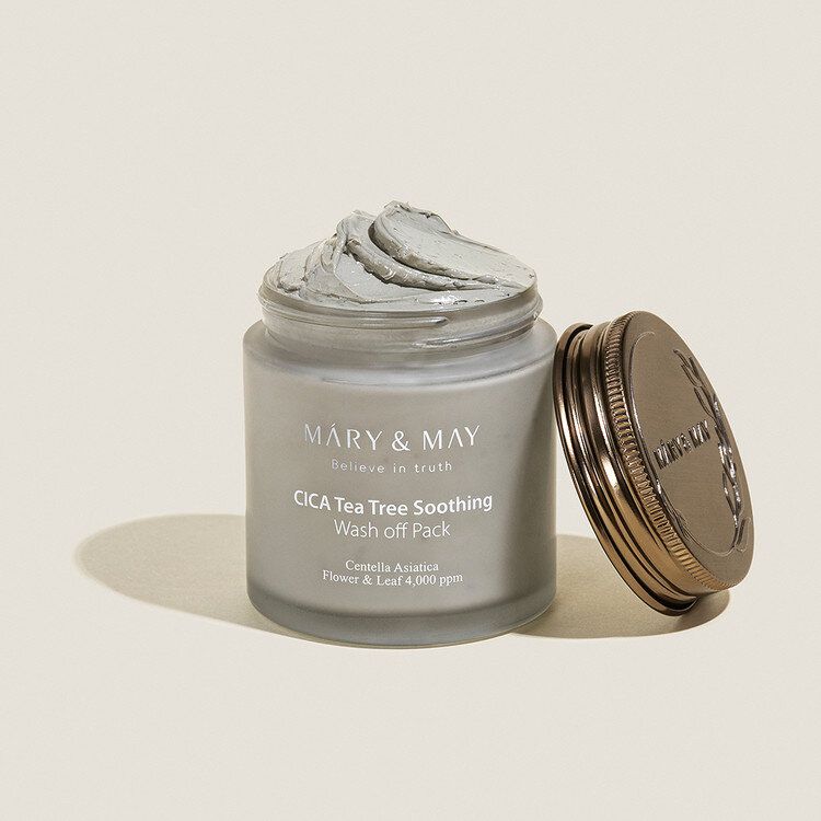 MARY & MAY - 積雪草茶樹舒緩深層清潔消炎泥膜 125g - Beautitu.com