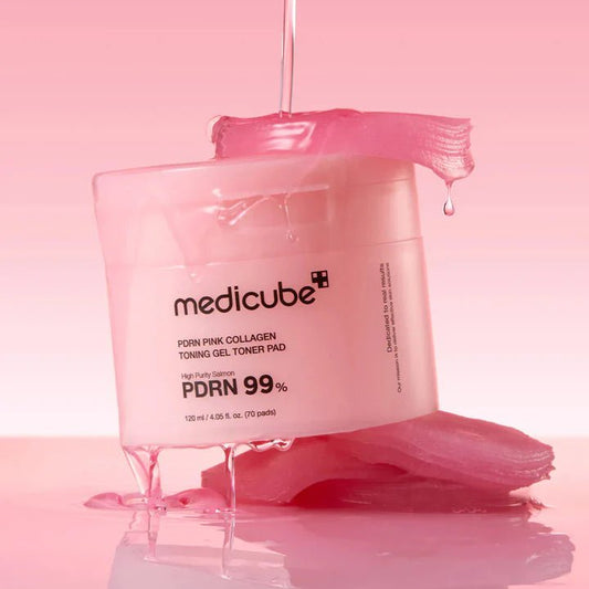 Medicube PDRN 粉紅膠原凝膠爽膚棉(70片) - Beautitu.com