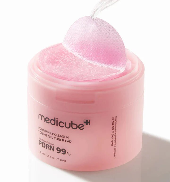 Medicube PDRN 粉紅膠原凝膠爽膚棉(70片) - Beautitu.com