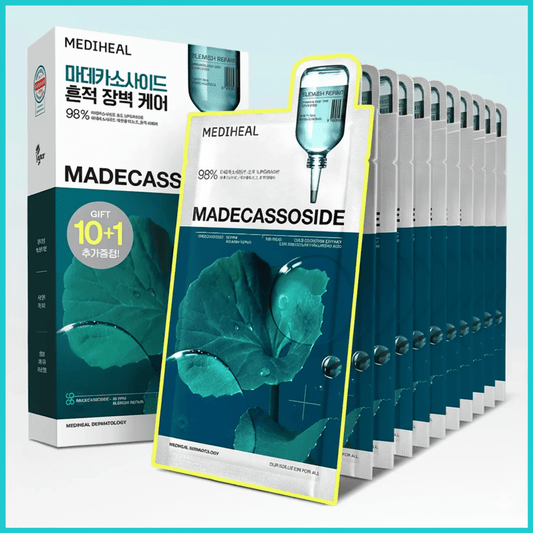 Mediheal 積雪草美白去印舒緩精華面膜 11片裝 - Beautitu.com