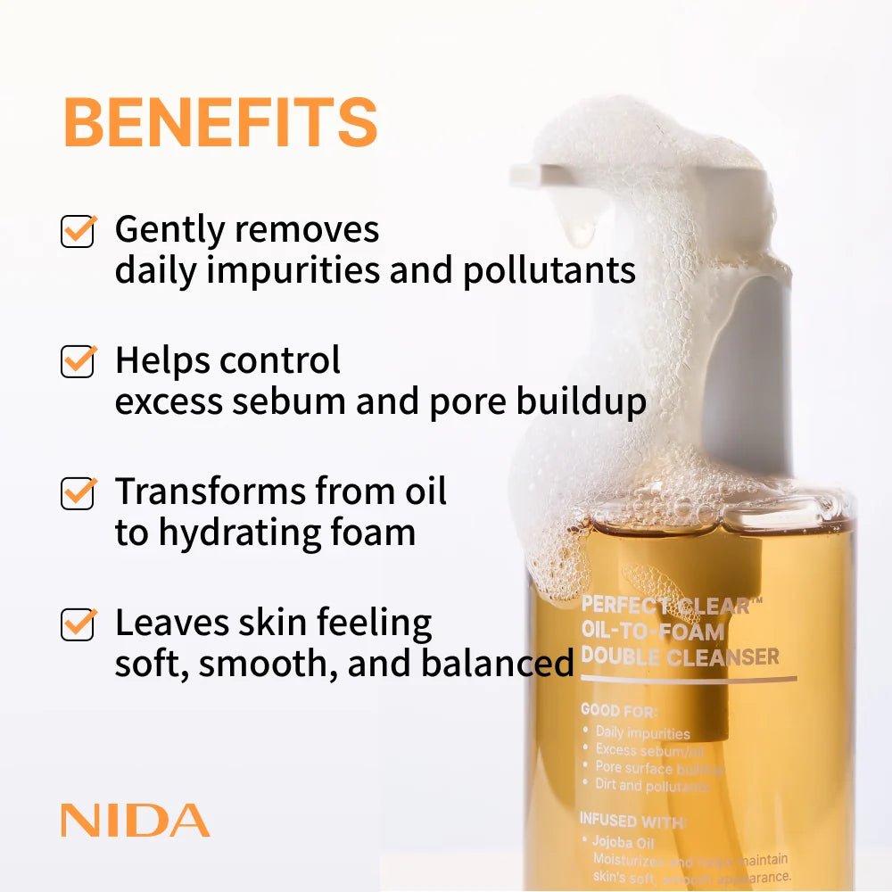 NIDA 完美卸妝潔膚油泡沫 145ml - Beautitu.com