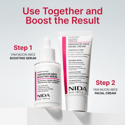 NIDA Youthful Formula Yam Mucin ABCE Facial Cream 55ml