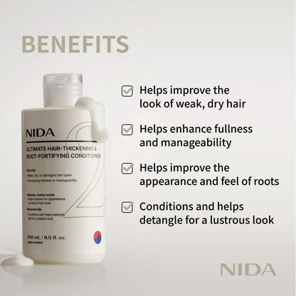 NIDA Ultimate 強化滋養髮根護髮素 250ml - Beautitu.com