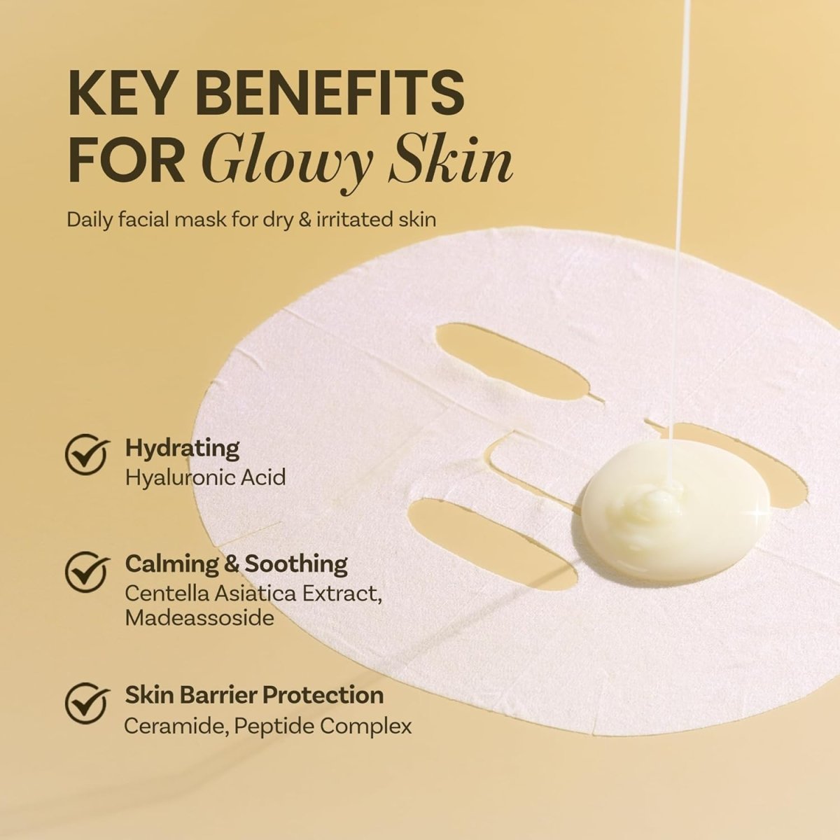 ongredients 舒緩肌膚屏障面膜 6片 - Beautitu.com