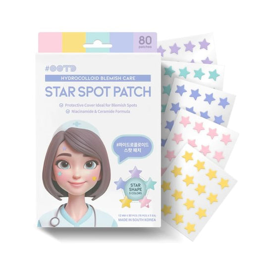 OOTD Star Spot Patch 80片星形痘痘貼暗瘡貼 - Beautitu.com