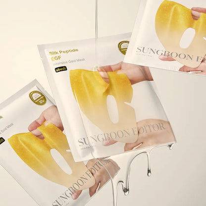 Sungboon Editor 胜肽金絲 EGF 24K 黃金煥亮修護面膜 4片 - Beautitu.com