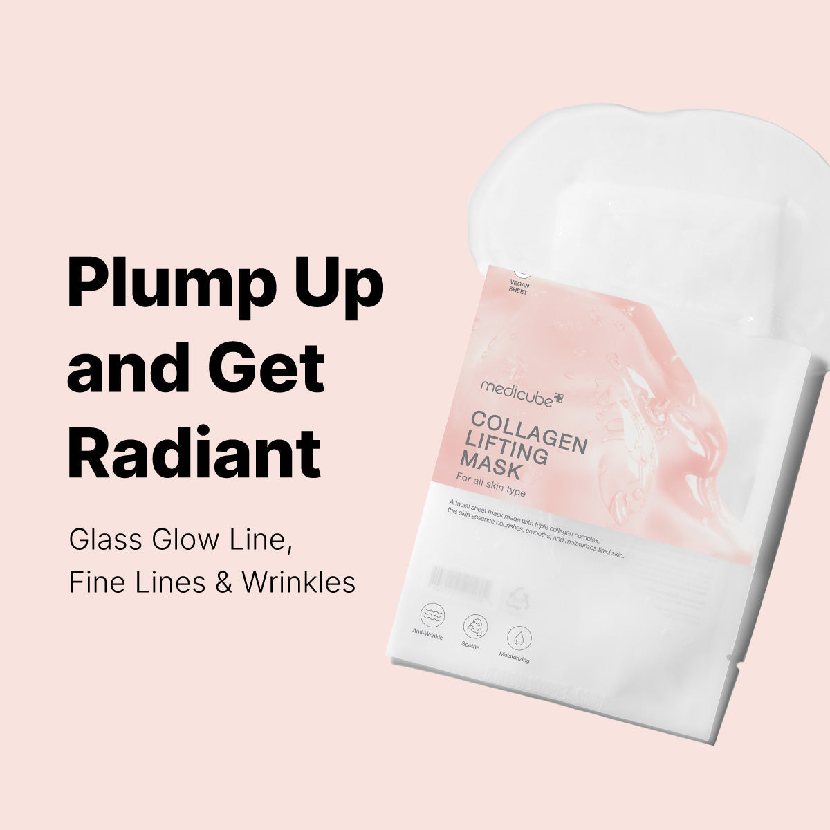 medicube collagen lifting mask plump up