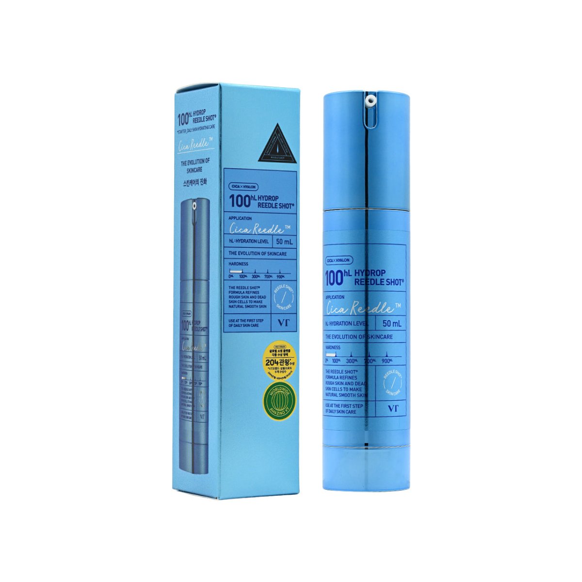 [品牌授權] VT Hydrop Reedle Shot 100hL 爆水保濕修復再生微針精華 50ml - Beautitu.com
